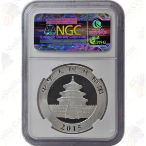 2015 China 1 oz .999 fine silver Panda -- NGC MS70 Early / First Releases