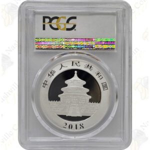 2018 China 1 oz .999 fine silver Panda - PCGS MS70 First Strike