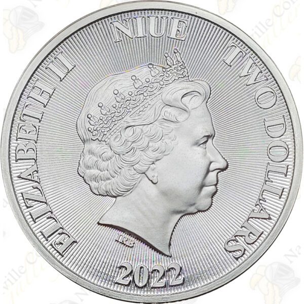 2022 Niue 1 oz .9999 fine silver Roaring Lion of Judah