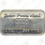 Jackson Precious Metals 1 oz .999 fine silver bar