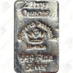 Monarch Precious Metals 2 oz .999 fine silver bar