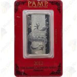 PAMP Lunar Year of the Dragon 1 oz .999 fine silver bar