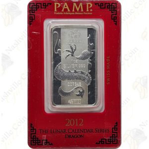 PAMP Lunar Year of the Dragon 1 oz .999 fine silver bar