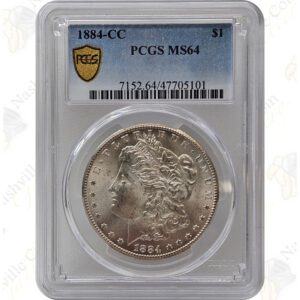 1884-CC Morgan Silver Dollar, PCGS MS64