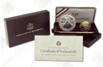 1988 Olympic 2-pc Commemorative Proof Gold and Silver Set