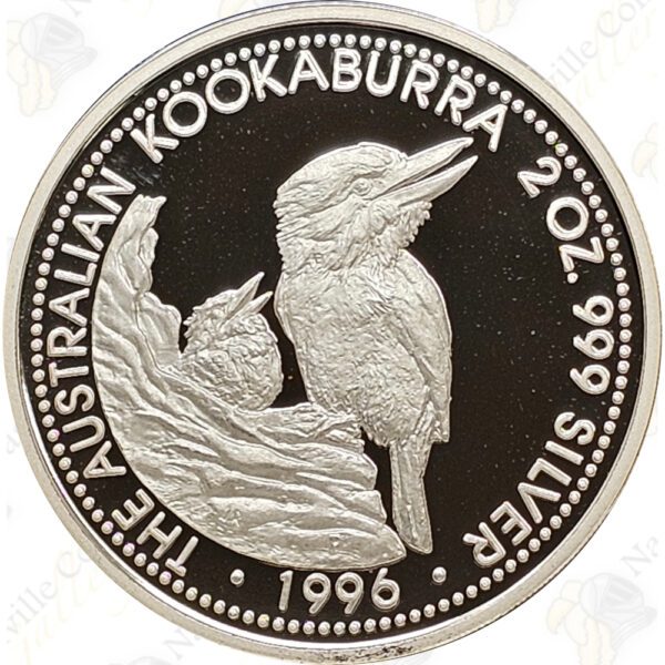 1996 Australia 4-pc .999 fine silver Proof Kookaburra set (45.15 oz total silver weight)