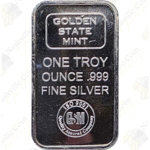 Golden State Mint 1 oz .999 fine silver bar