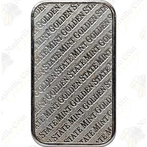 Golden State Mint 1 oz .999 fine silver bar