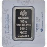 PAMP (Lady Fortuna) 100 gram .999 fine silver bar