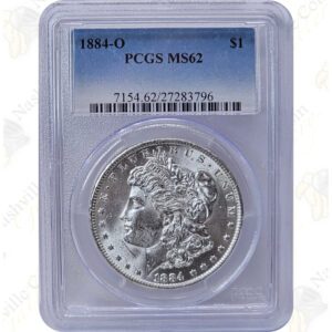 Pre-1921 Morgan Silver Dollar -- PCGS or NGC MS62