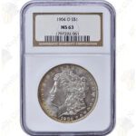 Pre-1921 Morgan Silver Dollar -- PCGS or NGC MS63