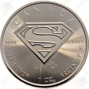 2016 Canada 1 oz .9999 fine silver Superman