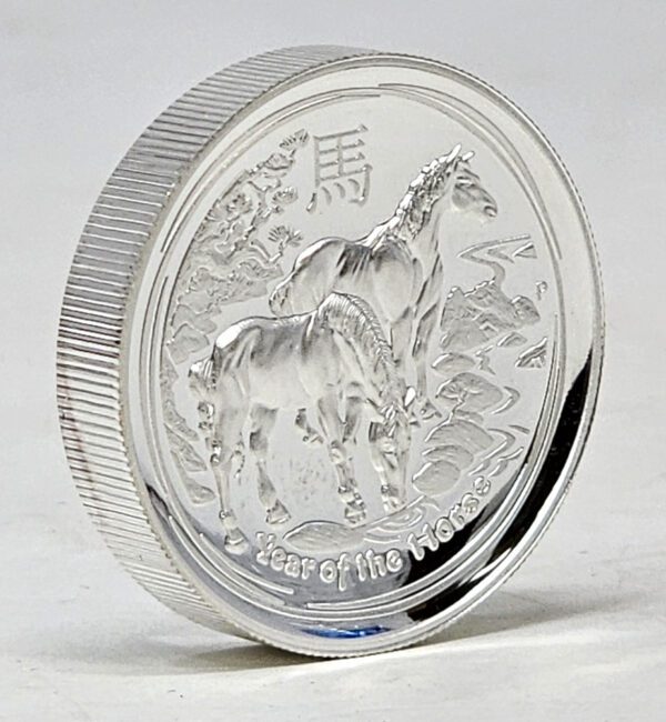 2014 Australia 1 oz .999 fine silver Lunar Series 2 Year of the Horse -- Proof (High Relief)