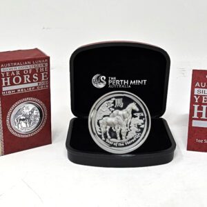 2014 Australia 1 oz .999 fine silver Lunar Series 2 Year of the Horse -- Proof (High Relief)