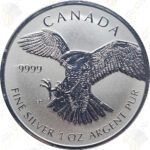 2016 Canada 1 oz .9999 fine silver Reverse Proof Peregrine Falcon