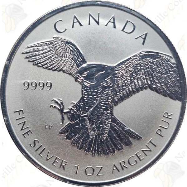 2016 Canada 1 oz .9999 fine silver Reverse Proof Peregrine Falcon