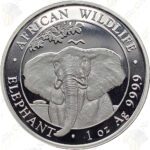 2021 Somalia 1 oz .9999 fine silver Elephant