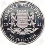 2021 Somalia 1 oz .9999 fine silver Elephant