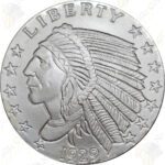 Golden State Mint Incuse Indian 2 oz .999 fine silver round