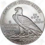 Golden State Mint Incuse Indian 5 oz .999 fine silver round