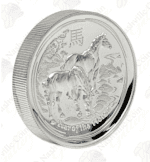 2014 Australia 1 oz .999 fine silver Lunar Series 2 Year of the Horse -- Proof (High Relief)