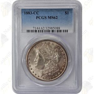 1883-CC Morgan Silver Dollar, PCGS MS62