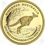 2012 Australia 1/10 oz Proof Gold Red Kangaroo