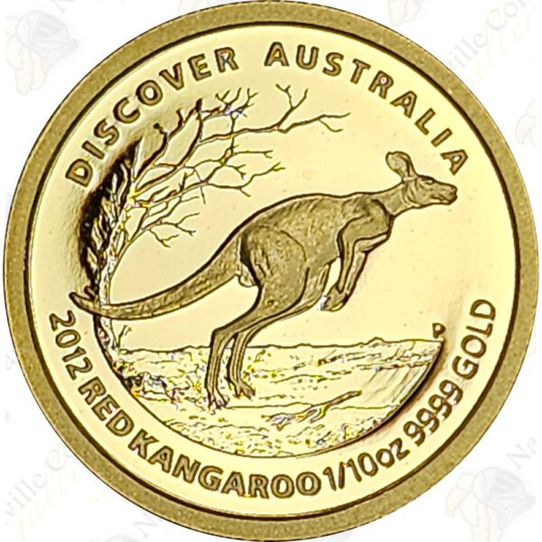 2012 Australia 1/10 oz Proof Gold Red Kangaroo