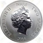 2014 Niue 1 oz .999 fine silver Turtle