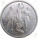 2021 Silver Shield "Rising Virtues" 1 oz .999 fine silver round