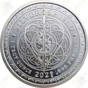 2021 Silver Shield "Rising Virtues" 1 oz .999 fine silver round