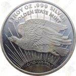 Golden State Mint 1 oz .999 fine silver Saint Gaudens design