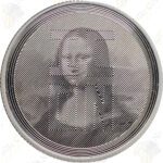 2021 Tokelau 1 oz "Icon" fine silver round -- Mona Lisa