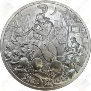 SilverTowne "Medieval Legends" 1 oz .999 fine silver Pied Piper