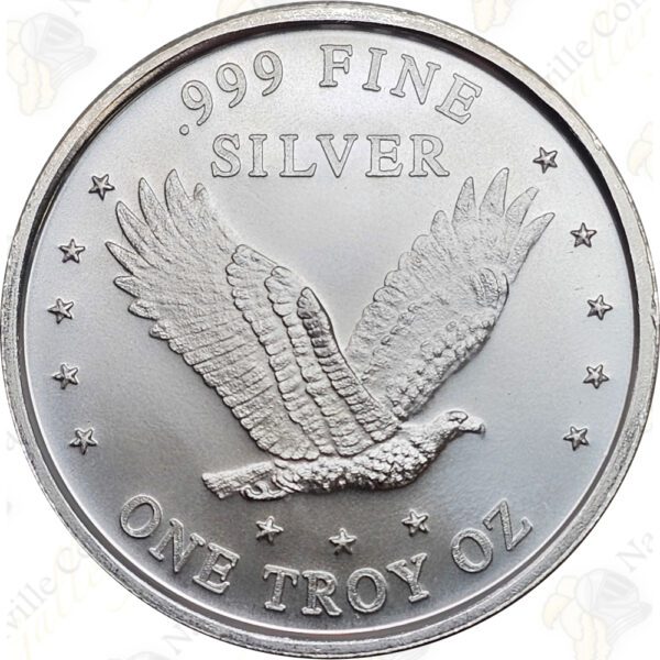 Standing Liberty Quarter design 1 oz .999 fine silver round