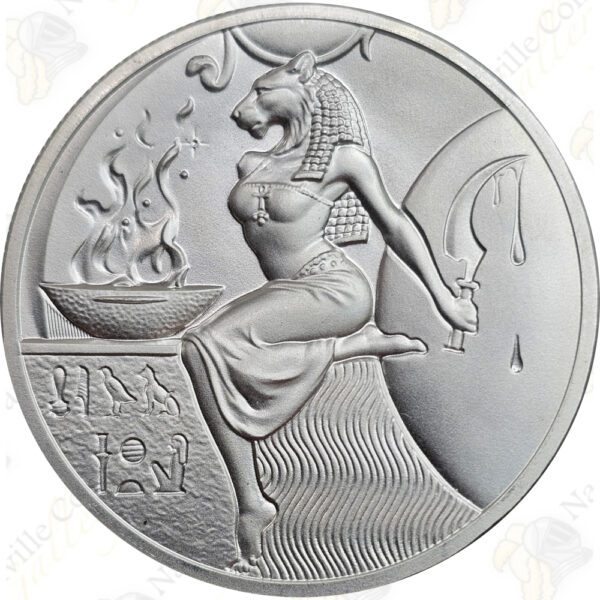 Elemetal Egyptian Gods series "Sekhmet" -- 2 oz .999 fine silver