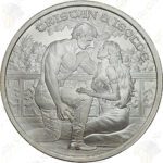 SilverTowne "Medieval Legends" 1 oz .999 fine silver Tristan and Isolde