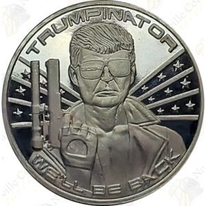 Trumpinator 1 oz .999 fine silver round