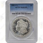 1883-CC Morgan Silver Dollar, PCGS MS62PL