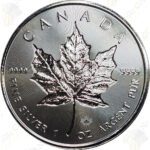 2018 Canada 1 oz .9999 fine silver Maple Leaf -- Incuse design