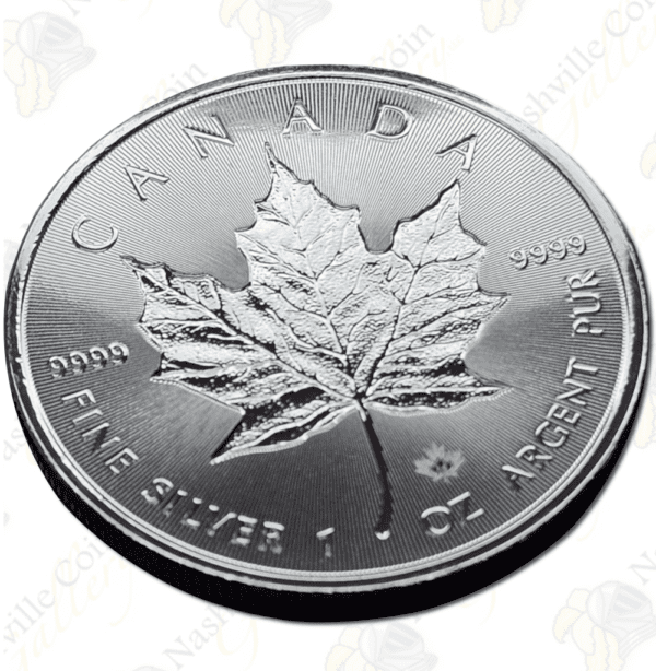 2018 Canada 1 oz .9999 fine silver Maple Leaf -- Incuse design