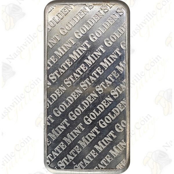 Golden State Mint 10 oz .999 fine silver bar