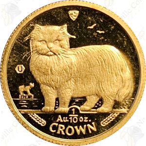 Isle of Man 1/10 oz gold Cat (random date / design varies by year)