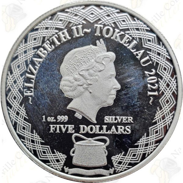 2021 Tokelau 1 oz silver Zodiac series -- Scorpio