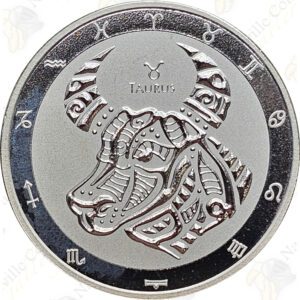 2021 Tokelau 1 oz silver Zodiac series -- Taurus