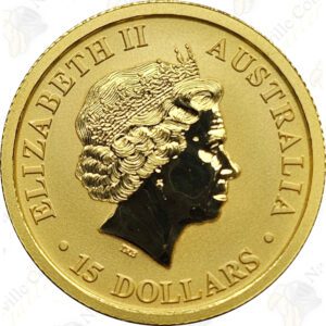 Australia 1/10 oz .9999 fine gold Kangaroo (Random date)