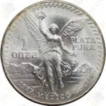 1987 Mexico 1 oz .999 fine silver Libertad