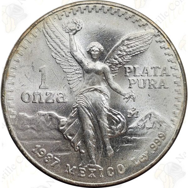 1987 Mexico 1 oz .999 fine silver Libertad