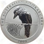 2008 Australia 1 oz .999 fine silver Kookaburra