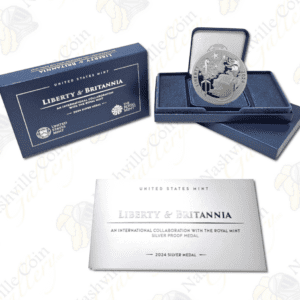 2024 Liberty & Britannia 1 oz .999 fine silver medal